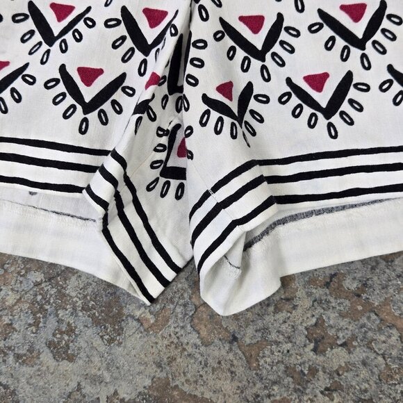 LOFT Size Large Linen Blend Pull On Shorts Elastic Drawstring Waistband Pockets - Picture 5 of 10